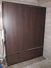 Ikea Trysil Guardaroba 2 ante scorrevoli cassetti