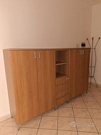 Mobile Ufficio Modulare Rovere