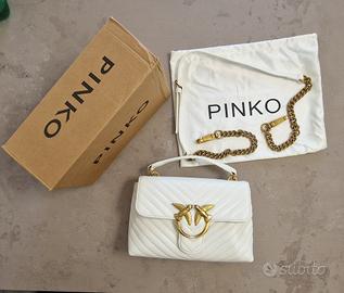 Borsa PINKO Love One Bianca (Originale con Scontri