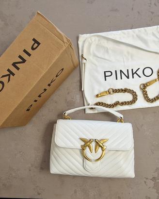 Borsa PINKO Love One Bianca (Originale con Scontri