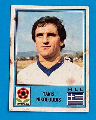 TAKIS NIKOLOUDIS n° 107 Figurina Panini EUROPA 80