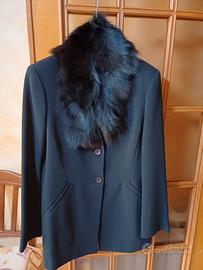 giacca con pelliccia sartoriale