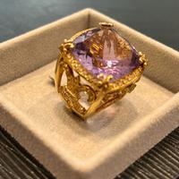 giampiero fiorini anello in oro con ametista