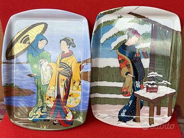 2 vassoi in Melammina anni 80