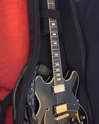 CHITARRA ELETTRICA HOLLOW BODY NERA
