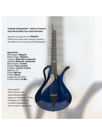 CHITARRA  NYLON SOLID BODY EDM1 BLUE