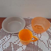 3 accessori cucina: bacinella 1L, tazza e ciotola