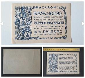 etichetta antica pasta 800 Lagana' & Pojero 1867