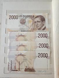 4 banconote di 2000 vecchie lire