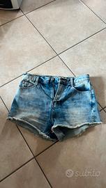 pantaloncini jeans a vita alta