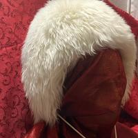 Cappello in pelliccia di agnello bianco anni '70