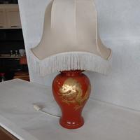 Lampada cinese decorata a mano h 84cm