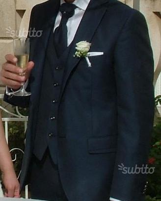 Vestito abito da sposo cerimonia taglia 50