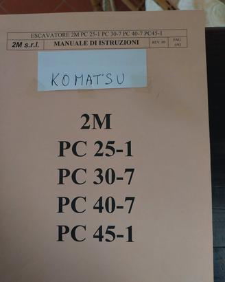 manuale di istruzioni komatsu
