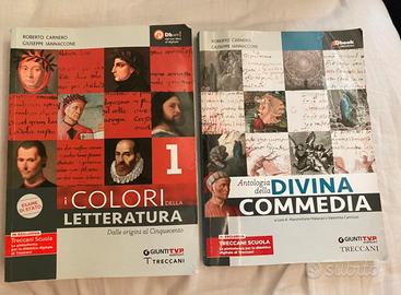 libro colori della letteratura + divina commedia