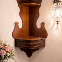 Mobile ad angolo in noce, fatto a mano