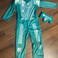 Costume Minecraft con maschera tg 7/8 anni