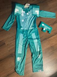 Costume Minecraft con maschera tg 7/8 anni