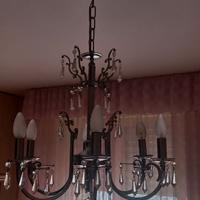 Lampadario gocce cristallo di boemia