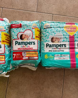Pannolini Pampers baby dry taglia 6