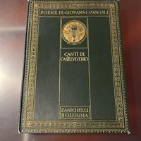 Libro Poesie di G Pascoli - Canti di Castelvecchio