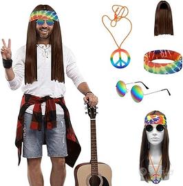 Costume Hippie Uomo Donna anni 70, Vestiti Hippy