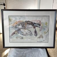 Verde G.L. – Quadro Natura morta crostacei