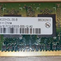 Ram hys64t64020hdl-3s-b 512mb ddr2 5300 667qimonda