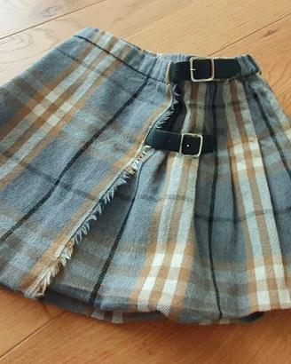 Gonnellina Burberry scozzese taglia 3-4 anni