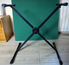 Stand a X per tastiera, regolabile, in metallo