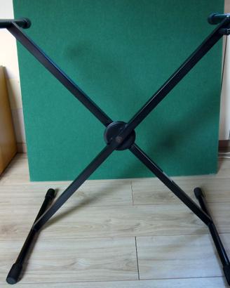 Stand a X per tastiera, regolabile, in metallo