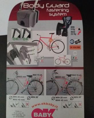 Sedile per bicicletta Body Guard OkBaby