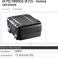 bauletto bmw originale serie black