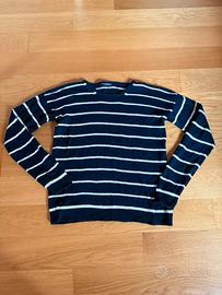 Maglione in puro cotone brandy melville bianco blu
