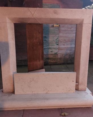 soglia base cornice caminetto stufa