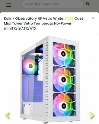 Case Colink oservarltory hf vetro White argb