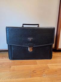 Borsa Ventiquattrore PRADA Vintage - Pelle Nera -