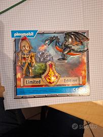 playmobil cavaliere con drago nero limite edition