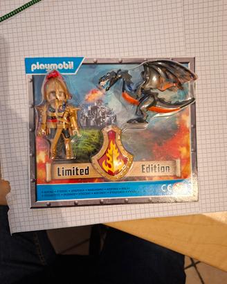 playmobil cavaliere con drago nero limite edition