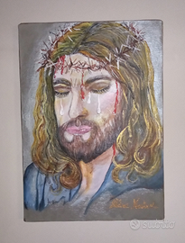Gesù dipinto su tela