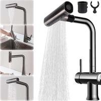Rubinetto da cucina a cascata 4 in 1, girevole a 3