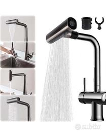 Rubinetto da cucina a cascata 4 in 1, girevole a 3