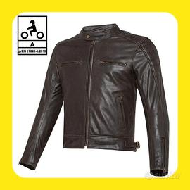 GIACCA MOTO PELLE CARBURO TWISTER UOMO