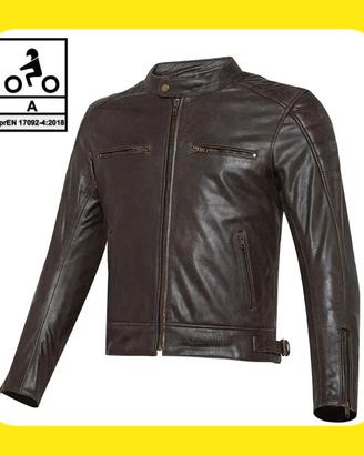 GIACCA MOTO PELLE CARBURO TWISTER UOMO
