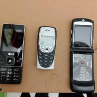 tre cellulari vintage