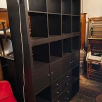 libreria con cassetti 
