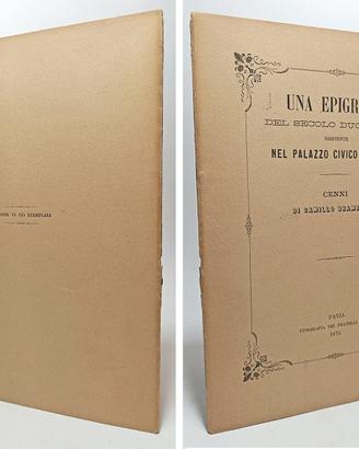 UNA EPIGRAFE DEL SECOLO DUODECIMO... 1873