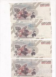 italia 10 banconote da 100000 lire del caravaggio