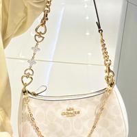 borsa Coach Teri 25- colore bianco ghiaccio