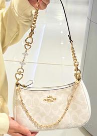 borsa Coach Teri 25- colore bianco ghiaccio
